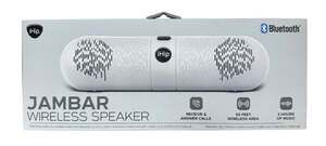 iHip Jambar Bluetooth Wireless Speaker Portable Pill Style White